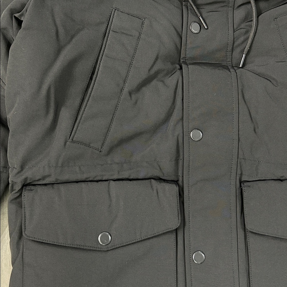 London Fog Men's Faux Sherpa Lined Parka - Picture 6 of 7